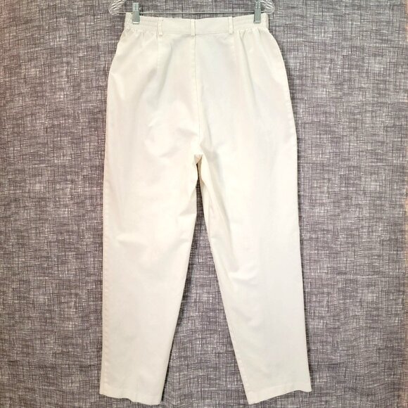 Cabin Creek Womens Dress Pants Size 14 Pleated Front Elastic Waist Pockets - Picture 2 of 13